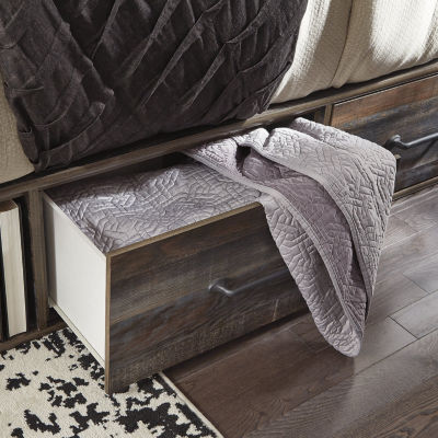 Signature Design by Ashley® Drystan Bookcase Bed with 4-Storage Drawers