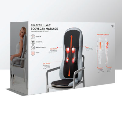 Sharper Image Smartsense Shiatsu Realtouch Chair Pad with Heat Massager