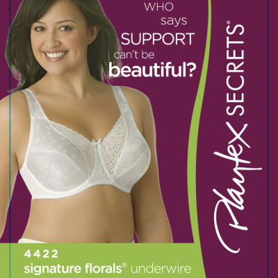 Playtex Secrets Beautiful Lift Classic Support Underwire Full Coverage Bra 4422