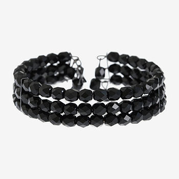 Black Beaded Bracelets, Free Shipping