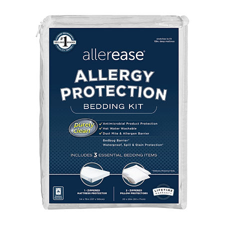 Allerease Allergy Protection Bedding Kit, One Size, White