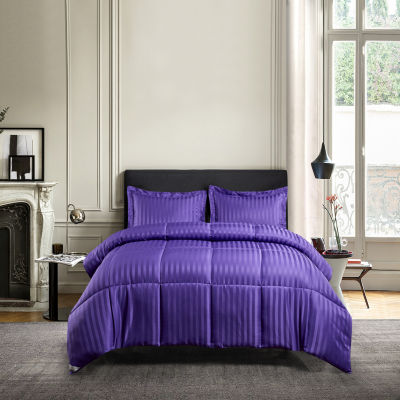 Kathy Ireland Purple Midweight Down Alternative Comforter