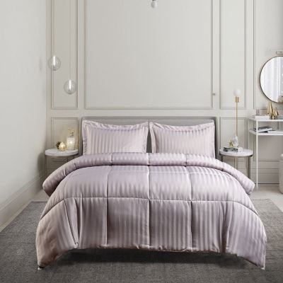 Kathy Ireland Purple Midweight Down Alternative Comforter