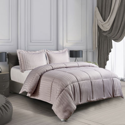 Kathy Ireland Purple Midweight Down Alternative Comforter