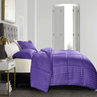 Kathy Ireland Purple Midweight Down Alternative Comforter