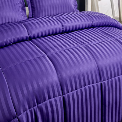 Kathy Ireland Purple Midweight Down Alternative Comforter