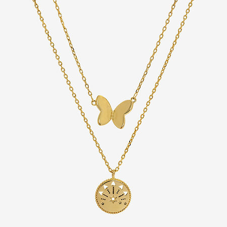 Sparkle Allure Womens Butterfly 2-pc. Necklace Set, One Size