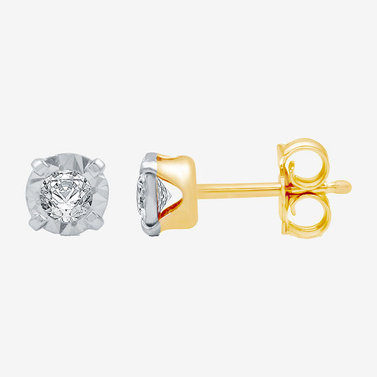 1/8 CT. T.W. Diamond Stud Earrings 10K Gold