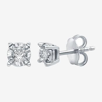 1/6 Ct. T.W. Mined White Diamond 5.6mm Stud Earrings | One Size | Earrings Stud Earrings | in A Gift Box | Holiday Gifts | Christmas Gifts | Gifts for