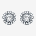 5/8 CT. T.W. Genuine White Diamond 10K White Gold Stud Earrings
