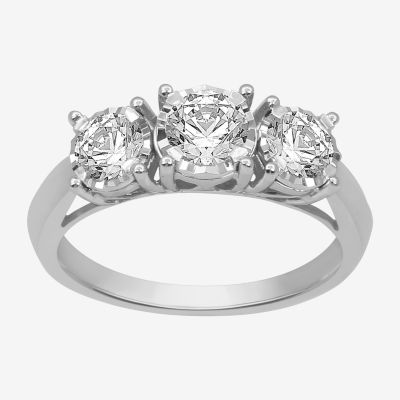 Love Lives Forever 1 CT. T.W. Diamond 3Stone Engagement Ring in 10K or