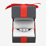 Love Lives Forever Womens 1 CT. T.W. Genuine White Diamond 10K White Gold 3-Stone Engagement Ring