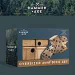 Hammer + Axe Jumbo Wooden Yard Dice Game Set