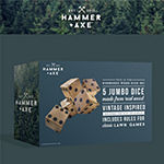 Hammer + Axe Jumbo Wooden Yard Dice Game Set