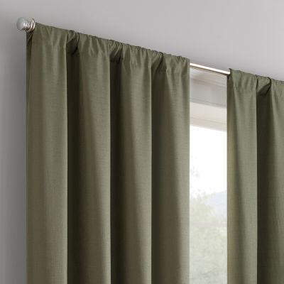 Eclipse Kendall Blackout Rod Pocket Single Curtain Panel