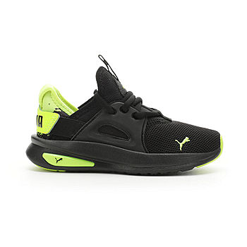 PUMA Enzo Evo Sprayed Shoes, Black Little Lime Boys Color: Squeeze - Running JCPenney