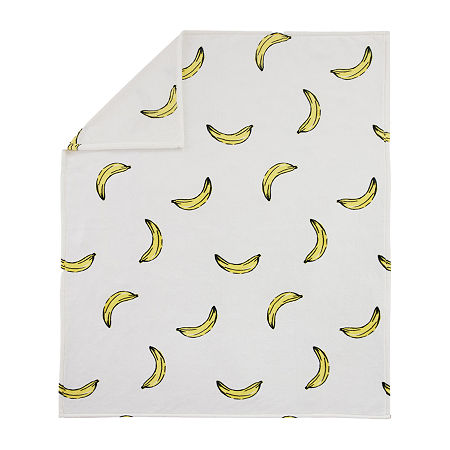 Mr Kate Banana Toss Lightweight Throw, One Size, Yellow