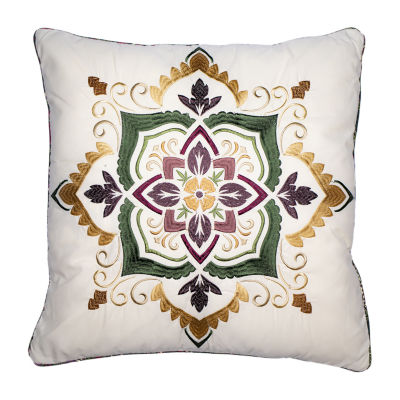 Donna Sharp Spice Postage Square Throw Pillow