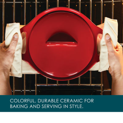 Rachael Ray Ceramic 3-pc. Casserole Bakers with Shared Lid Set