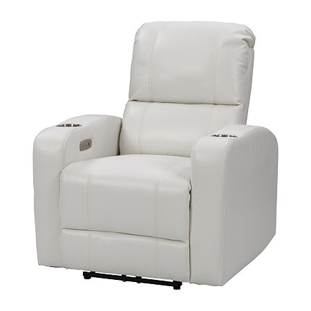 Oren Track-Arm Recliner, One Size, White