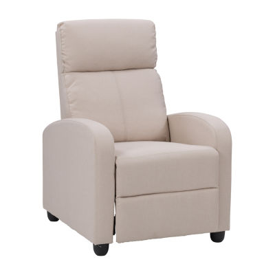 Corliving Oren Curved Slope-Arm Recliner