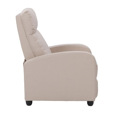 Corliving Oren Curved Slope-Arm Recliner