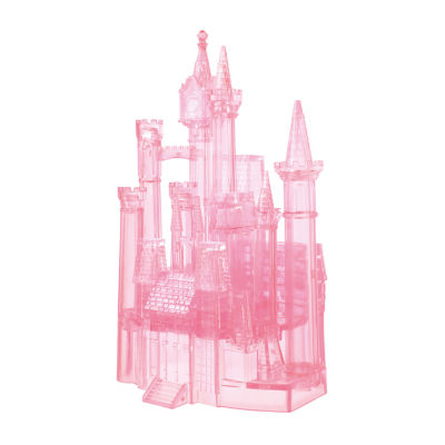 Bepuzzled 3d Crystal Puzzle - Disney Cinderella'S Castle (Pink): 71 Pcs Puzzle