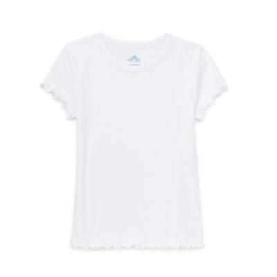 Thereabouts Little & Big Girls Round Neck Short Sleeve T-Shirt