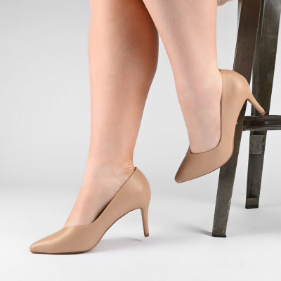 Journee Collection Womens Gabriella-Wd Pointed Toe Stiletto Heel Pumps Wide Width