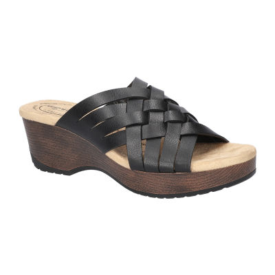 Easy Works By Street Womens Rosanna Wedge Sandals