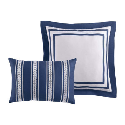 Bebejan Blue Art 5-pc. Midweight Reversible Comforter Set