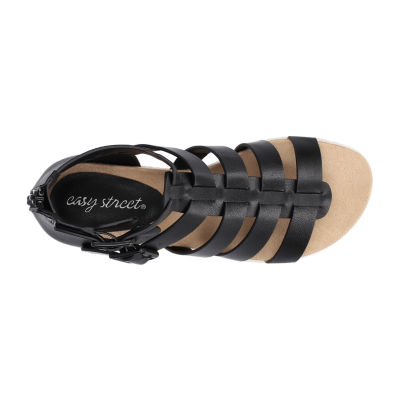 Easy Street Womens Simone Wedge Sandals