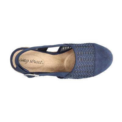 Easy Street Womens Taffy Wedge Sandals