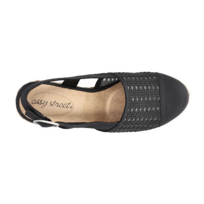 Easy Street Womens Taffy Wedge Sandals
