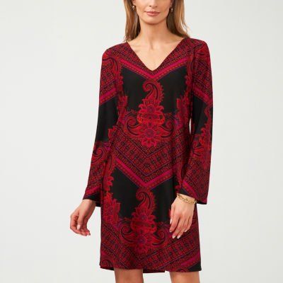 Msk embroidered shop shift dress