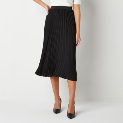 EP Modern by Evan-Picone Womens Mid Rise Pleated Skirt