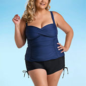 Jcpenney plus size swim tops on sale