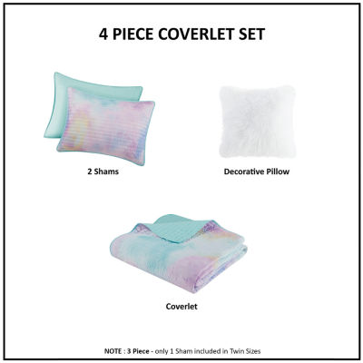 Intelligent Design Karissa Tie Dye Hypoallergenic Quilt Set