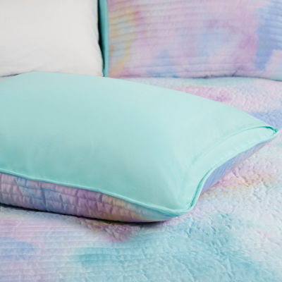 Intelligent Design Karissa Tie Dye Hypoallergenic Quilt Set with decorative pillow