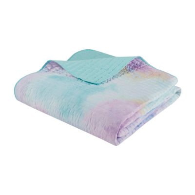 Intelligent Design Karissa Tie Dye Hypoallergenic Quilt Set with decorative pillow