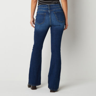 a.n.a Womens High Rise Flare Leg Jean