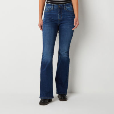 a.n.a Womens High Rise Flare Leg Jean