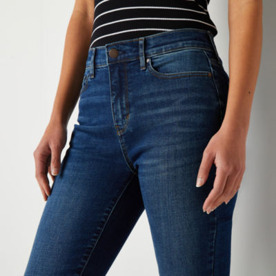 a.n.a Womens High Rise Flare Leg Jean