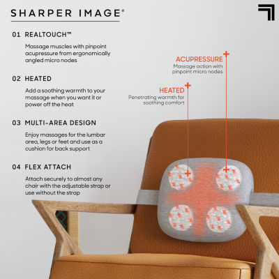 Sharper Image RealTouch Lumbar Acupressure Back Massager