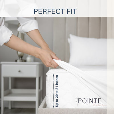 Pointehaven 525 Thread Count Embroidered Cotton Sheet Set