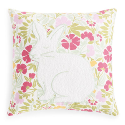 Layerings Bunny Square Throw Pillow