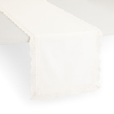 Layerings Lace Edge Table Runner