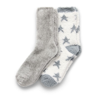 Mixit Cozy Chenille Womens 2 Pair Crew Socks
