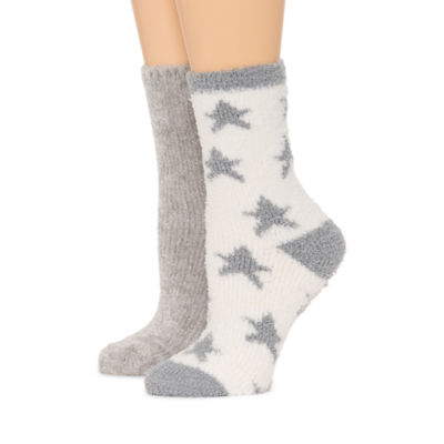 Mixit Cozy Chenille Womens 2 Pair Crew Socks
