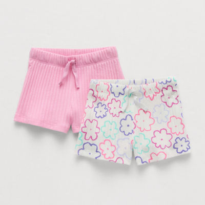Okie Dokie Toddler & Little Girls 2 Pack Pull-On Short